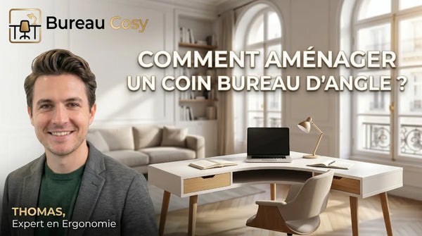 Comment aménager un coin bureau d'angle dans un salon ou un petit espace ? (Idées & Astuces)