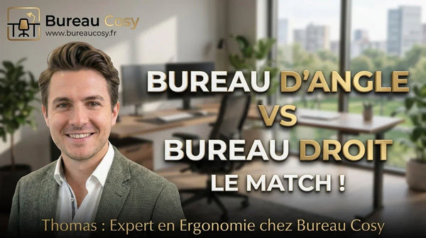 Bureau d'angle VS Bureau droit : Quel est le meilleur choix pour votre espace et votre productivité ?