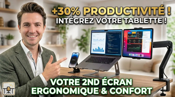 Comment intégrer une tablette dans son setup de bureau professionnel pour éviter les TMS ?