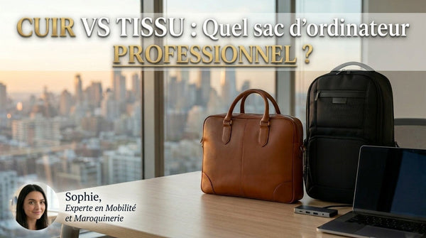 Sac ordinateur en cuir vs tissu : Lequel choisir pour un look professionnel ?