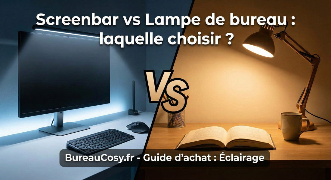 Screenbar vs Lampe de bureau classique : laquelle choisir pour votre setup ?