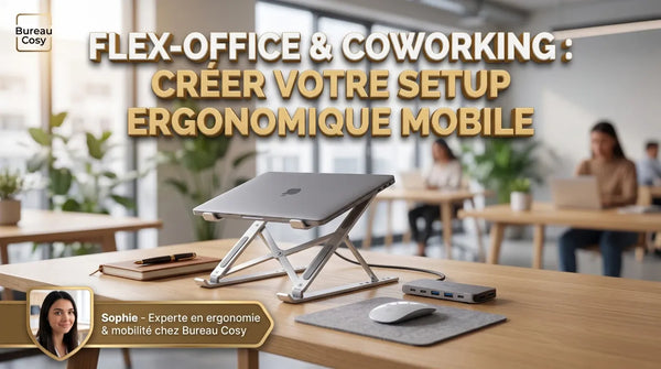 Flex-Office & Coworking : Comment créer un poste de travail ergonomique en 1 minute ?