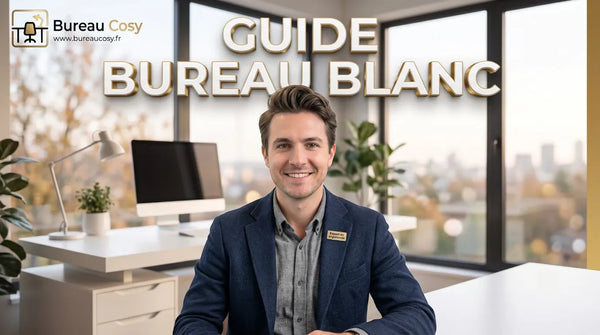 Bureau Blanc : Pourquoi la finition de votre plateau ruine votre posture (et vos yeux !)