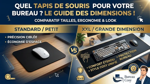 Guide Complet : Quelle taille de tapis de souris choisir pour un bureau ergonomique ?