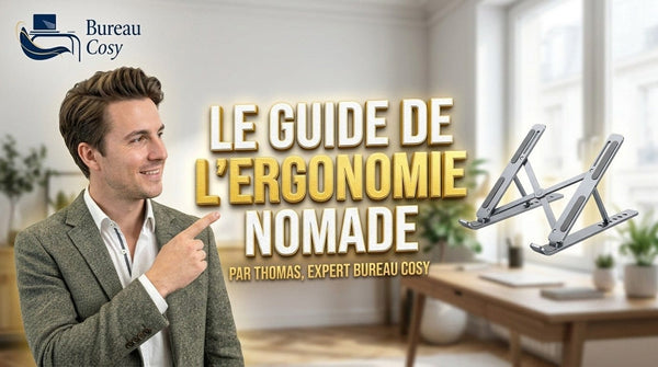 Aménager un bureau ergonomique partout : Le guide ultime du télétravailleur moderne par Thomas