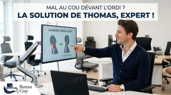 Cervicalgie et fatigue oculaire : Pourquoi votre pied d'écran est votre pire ennemi