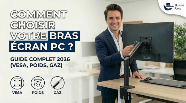 Comment choisir son bras écran PC ? Le guide complet 2026 (VESA, Poids, Gaz)