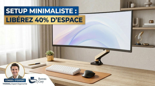 Setup Minimaliste : Comment libérer 40% d'espace sur votre bureau (et votre esprit)
