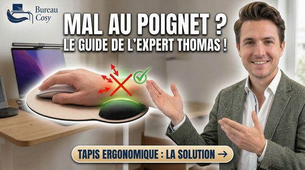 Douleur au poignet devant l'ordinateur : Pourquoi le tapis de souris ergonomique est votre meilleur allié