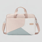 14 pouces / Rose Sacoche Ordinateur Pour Femme 15,6 Pouces Design Géométrique Rose Poudré avec Protection Anti-Choc