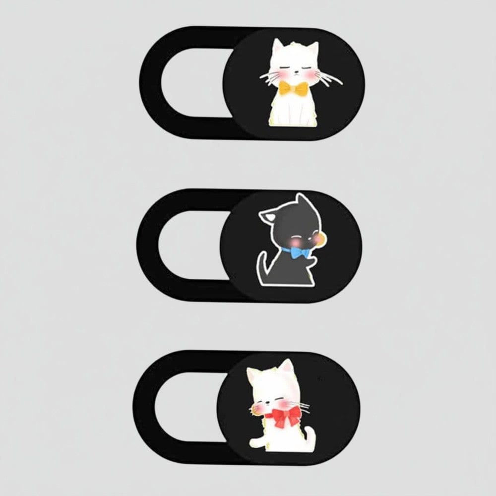 3 pièces Style 2 Cache Webcam Chat - Lot de 3/6 Pièces Protection Vie Privée Universelle