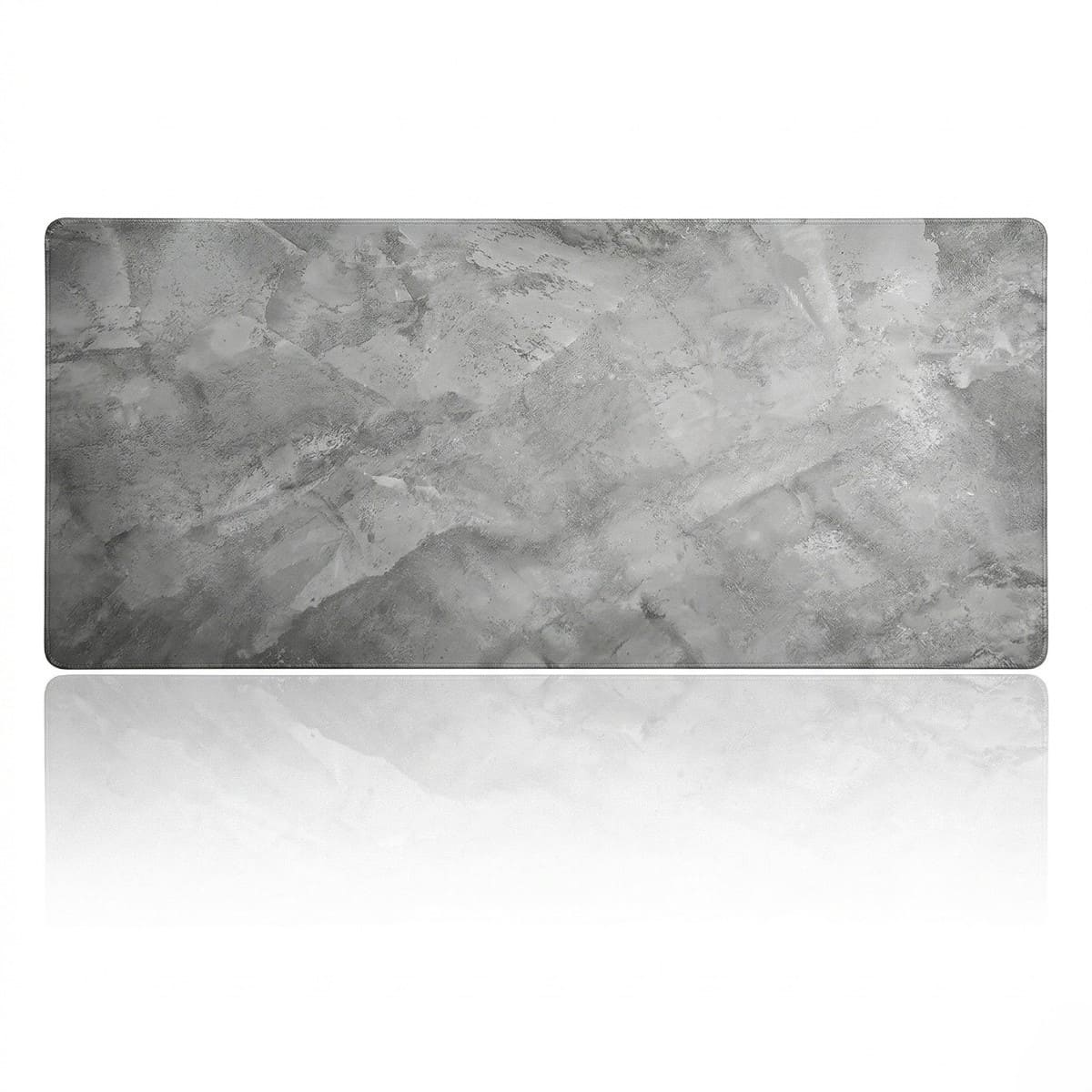 Tapis de Souris XXL Gris Marbré - Station de Travail Étendue pour Télétravail