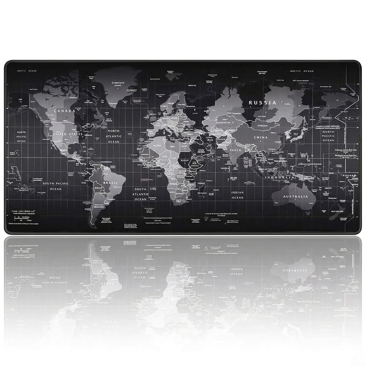 40x90cm Tapis de Souris XXL Carte du Monde 90x40cm - Station de Travail Professionnelle