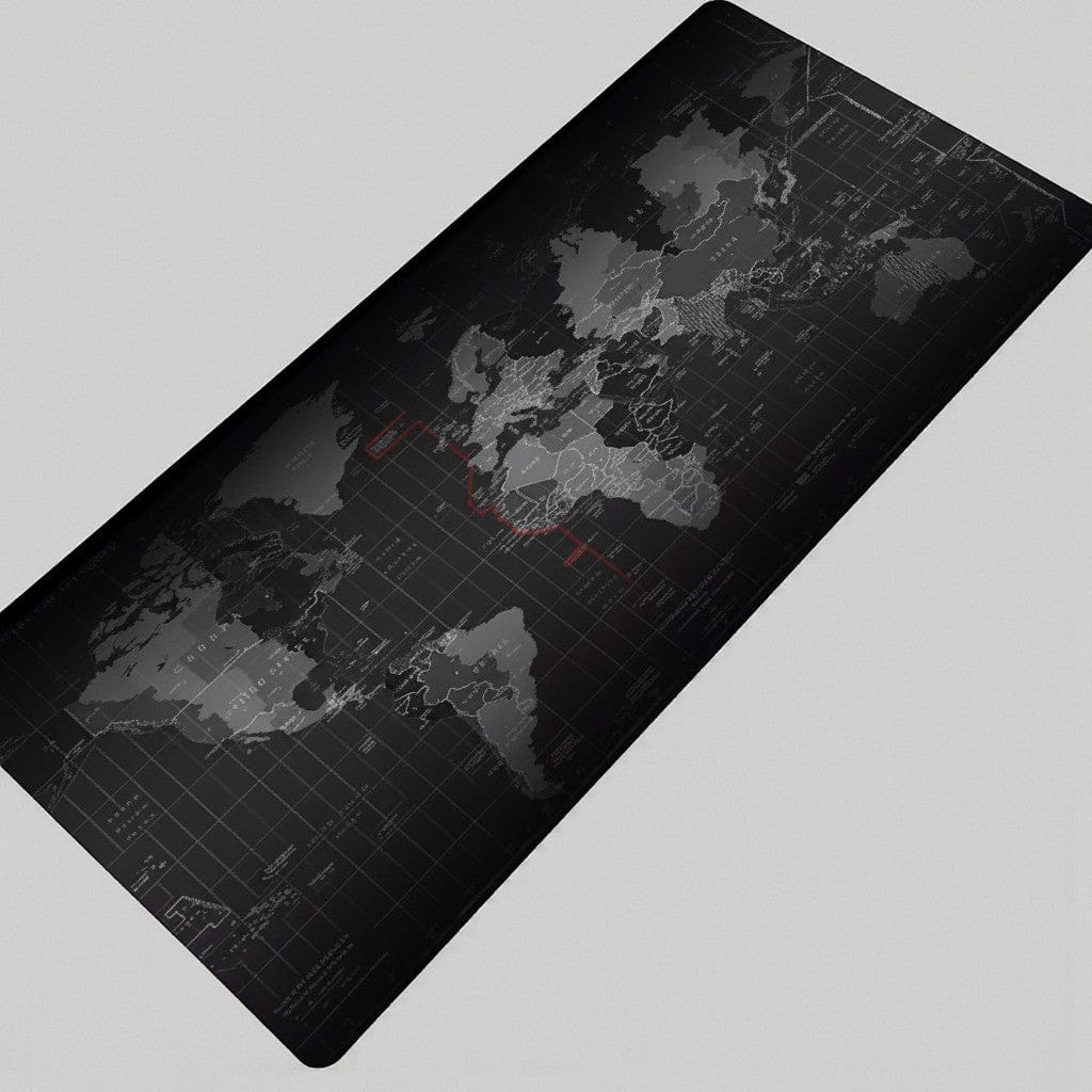40x90cm Tapis de Souris XXL Carte du Monde 90x40cm - Station de Travail Professionnelle