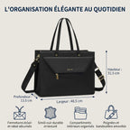 Dimensions et caractéristiques techniques du sac business femme ordinateur Envolia