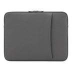 Housse ordinateur DuetPouch gris - étui ordinateur portable et protection antichoc ordinateur sur fond blanc