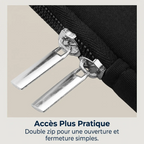 Détail du double zip de la housse ordinateur FlexSkin