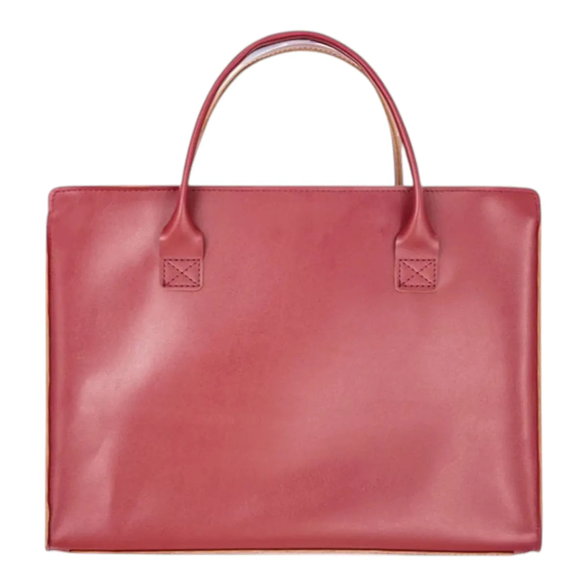 Sacoche ordinateur femme Quoko couleur rouge bordeaux mat, un modèle corporate et sophistiqué pour le bureau.