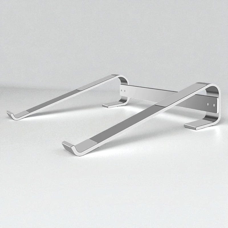Argent Support Ordinateur Portable en Aluminium Premium – PC & MacBook 9.7" à 17.3", Ergonomique, Refroidissement 80%, Stabilité 18 kg