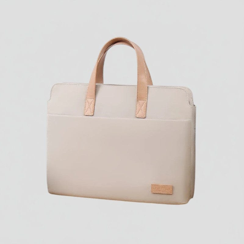 Beige / 15.6 pouces Sacoche Ordinateur Pour Femme - Style Elégant & Protection Premium 13 à 15,6 Pouces