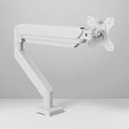 Blanc Bras Écran PC Articulé Réglable 14-32 Pouces - Support Bureau Ergonomique