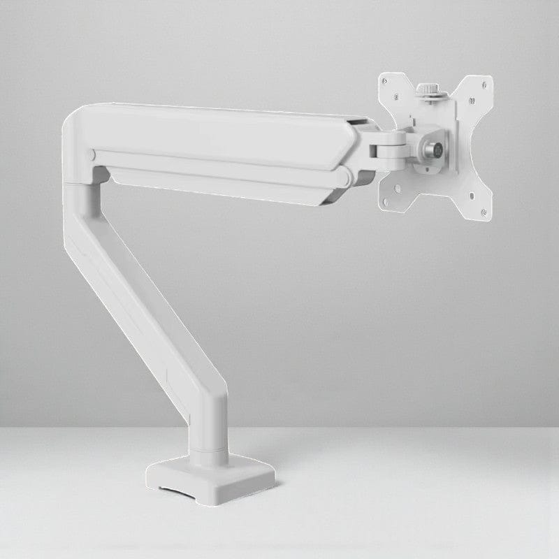 Blanc Bras Écran PC Articulé Réglable 14-32 Pouces - Support Bureau Ergonomique