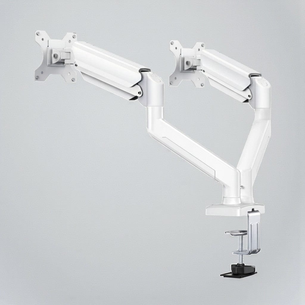 Blanc Bras Écran PC Double Articulé 13 à 32 Pouces