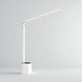 Blanc Lampe de Bureau LED Rechargeable avec Capteur Intelligent - Protection des Yeux et Éclairage Adaptatif