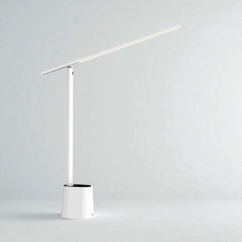 Blanc Lampe de Bureau LED Rechargeable avec Capteur Intelligent - Protection des Yeux et Éclairage Adaptatif