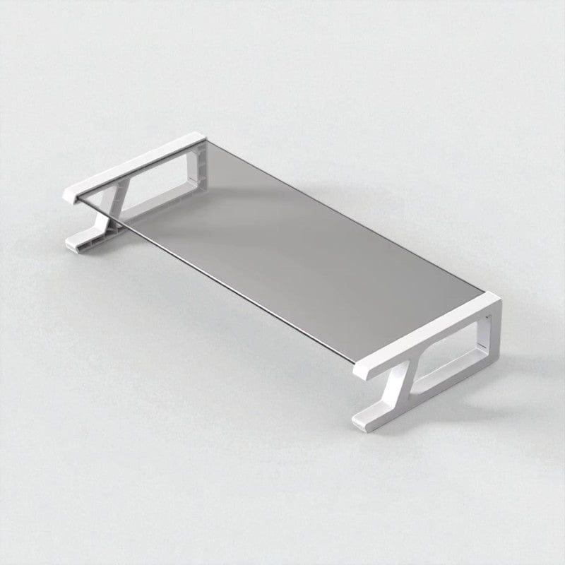 Blanc Réhausseur d'Écran avec Hub USB 4 Ports - Support Écran Ordinateur Ergonomique