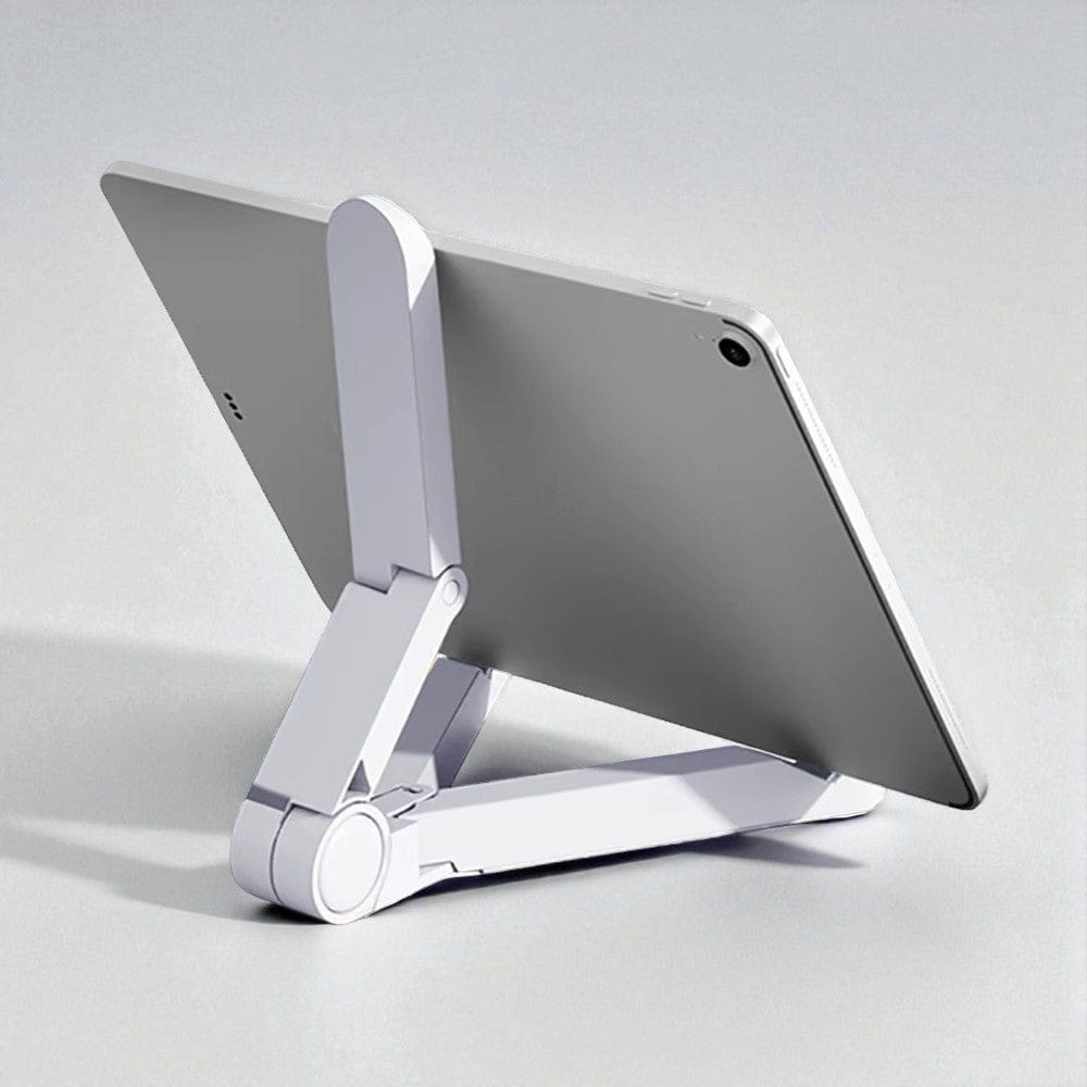 Blanc Support pour Tablette Pliable Ajustable 4-11 Pouces - Station de Travail Ergonomique
