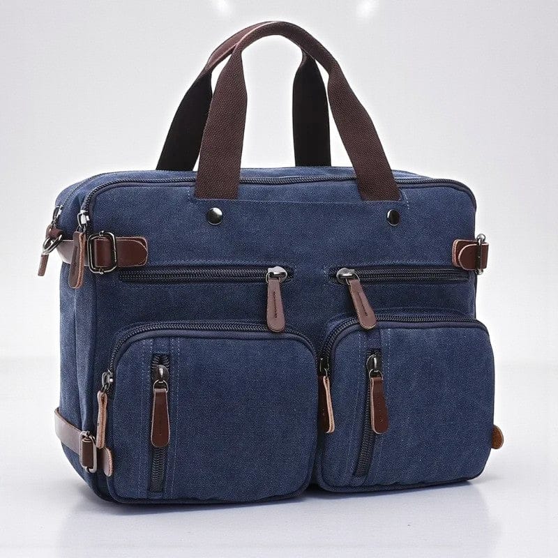 Bleu / 15 pouces Sac Ordinateur Pour Homme Business - Sacoche Convertible 11-17 Pouces