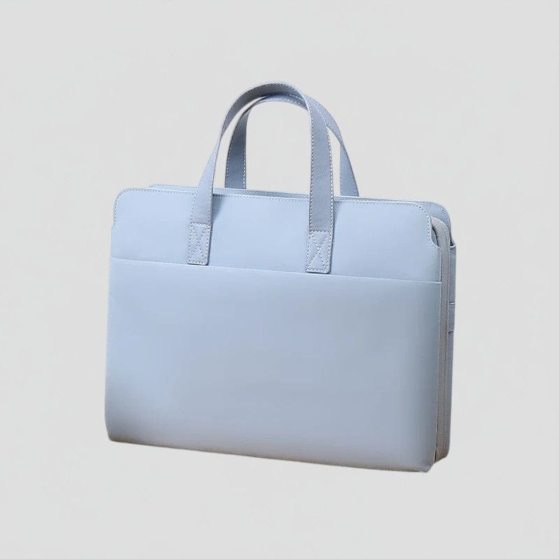 Bleu clair / 15.6 pouces Sacoche Ordinateur Pour Femme - Style Elégant & Protection Premium 13 à 15,6 Pouces