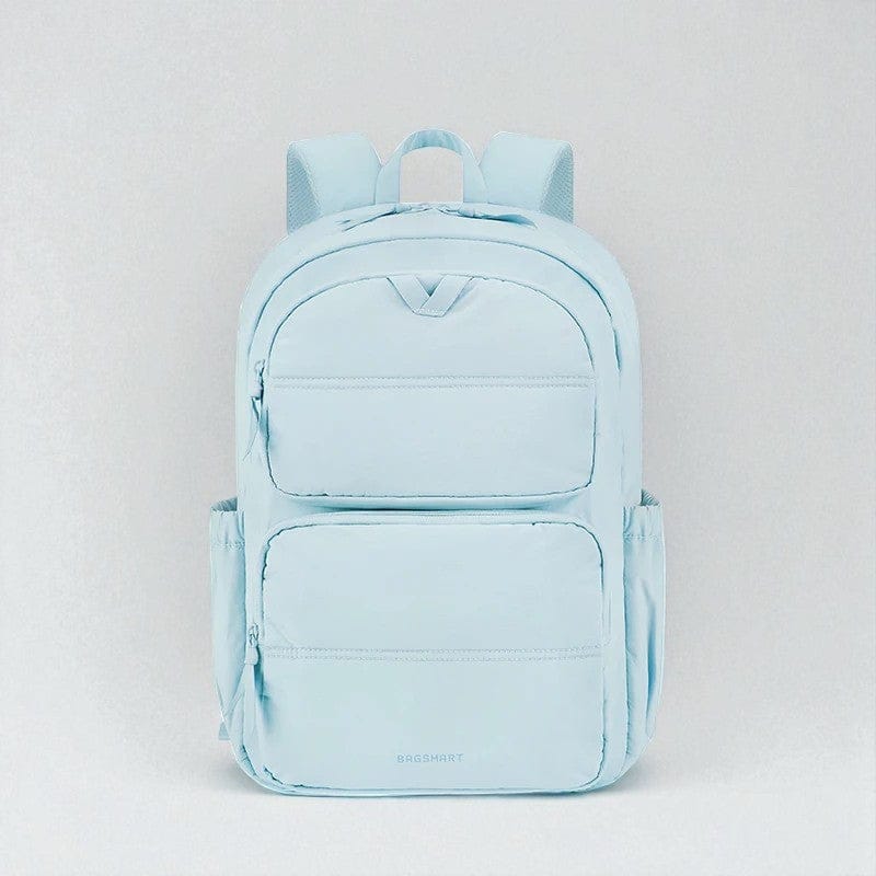 Bleu clair Sac à Dos Ordinateur Femme Grande Capacité Style Décontracté