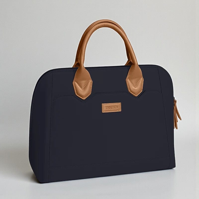 Bleu Marine / 13-14 pouces Sacoche Ordinateur Pour Femme Business Canvas - Protection Premium 13 à 16 Pouces