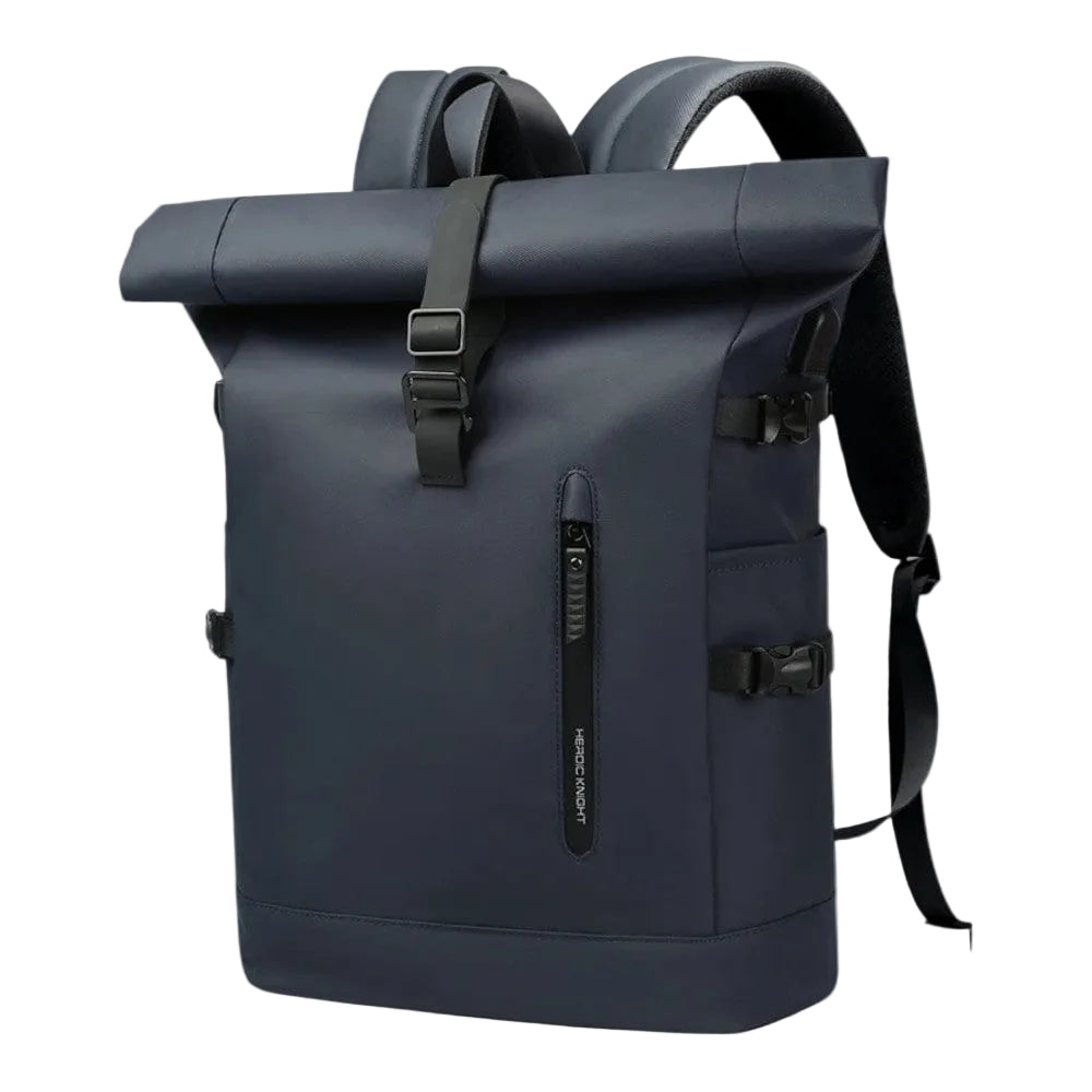 Bleu Sac À Dos Ordinateur Portable Extensible 15,6 Pouces Roll-Top Imperméable