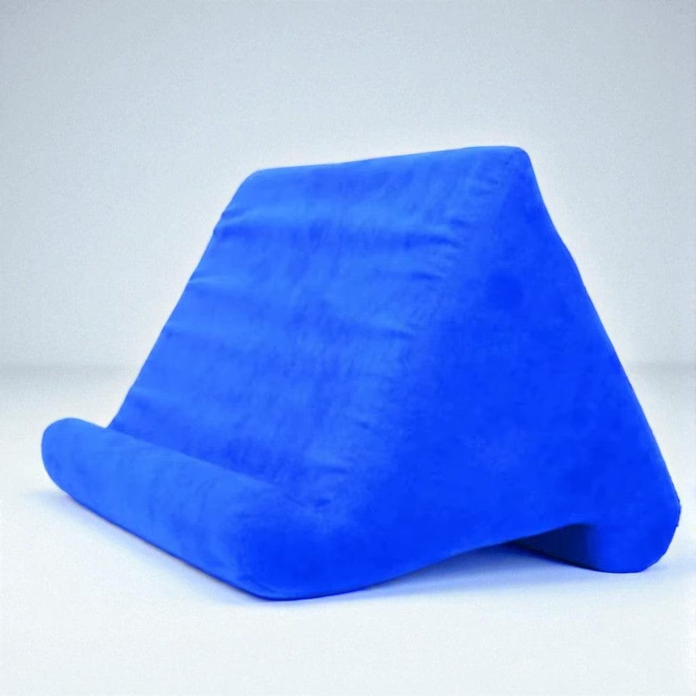 Bleu Support Coussin Triangulaire pour Tablette - Station de Travail Ergonomique