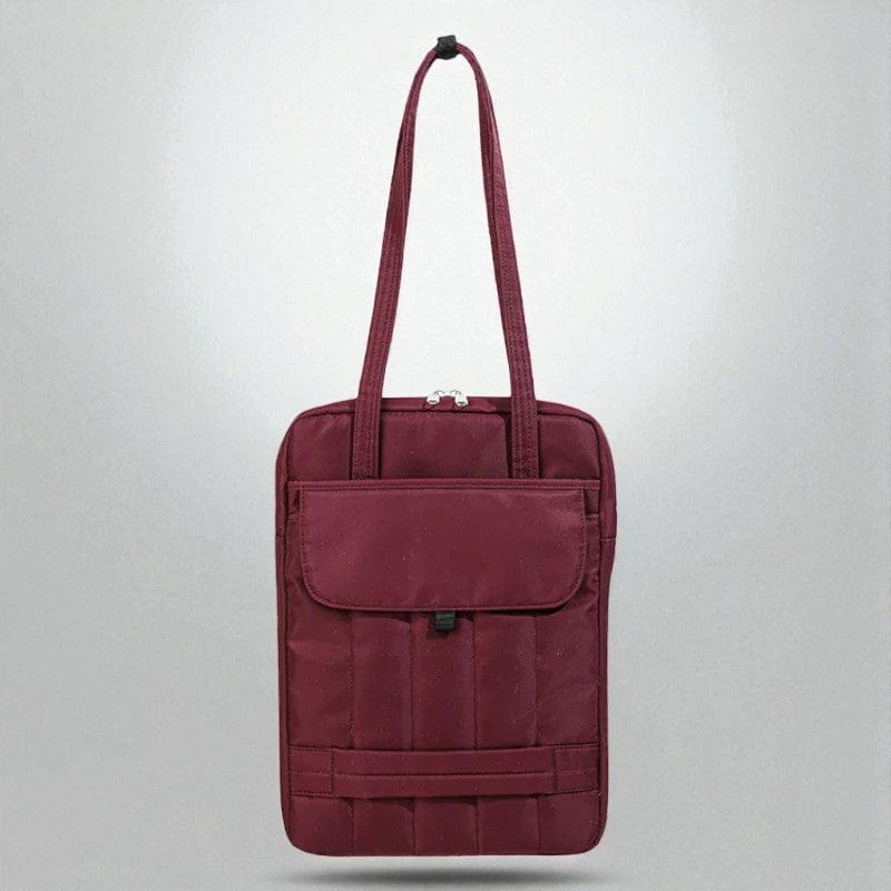 Bordeaux / 15-15.6 pouces Sacoche Ordinateur Pour Femme 13-15.6" | Bandoulière Matelassé Anti-Choc