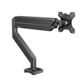 Bras articulé pour écran PC noir haute résistance, compatible VESA 75/100, design robuste.
