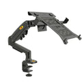 Vue isolée sur fond blanc du support PC portable NB Elite Air-Flow en finition noire mate.