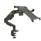 Vue isolée sur fond blanc du support PC portable NB Elite Air-Flow en finition noire mate.