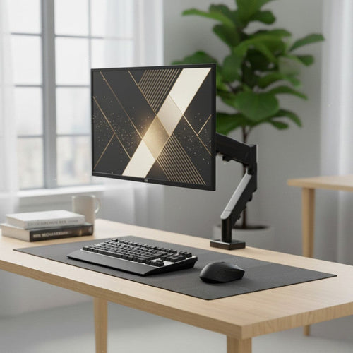 Bras Écran PC Articulé Réglable 13 à 32 Pouces - Support Bureau Ajustable