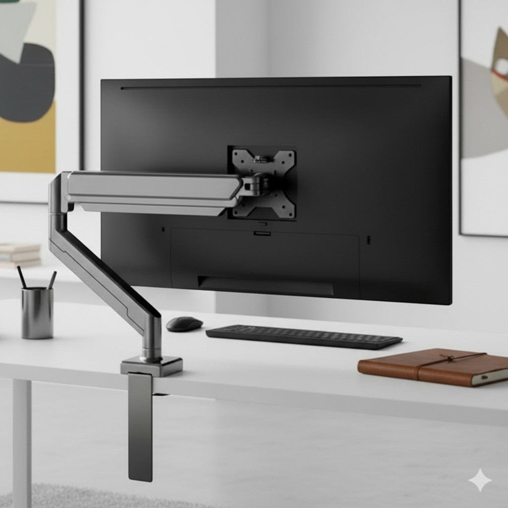 Bras Écran PC Articulé Réglable 14-32 Pouces - Support Bureau Ergonomique