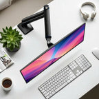 Bras Écran PC Articulé Réglable 14-32 Pouces - Support Bureau Ergonomique