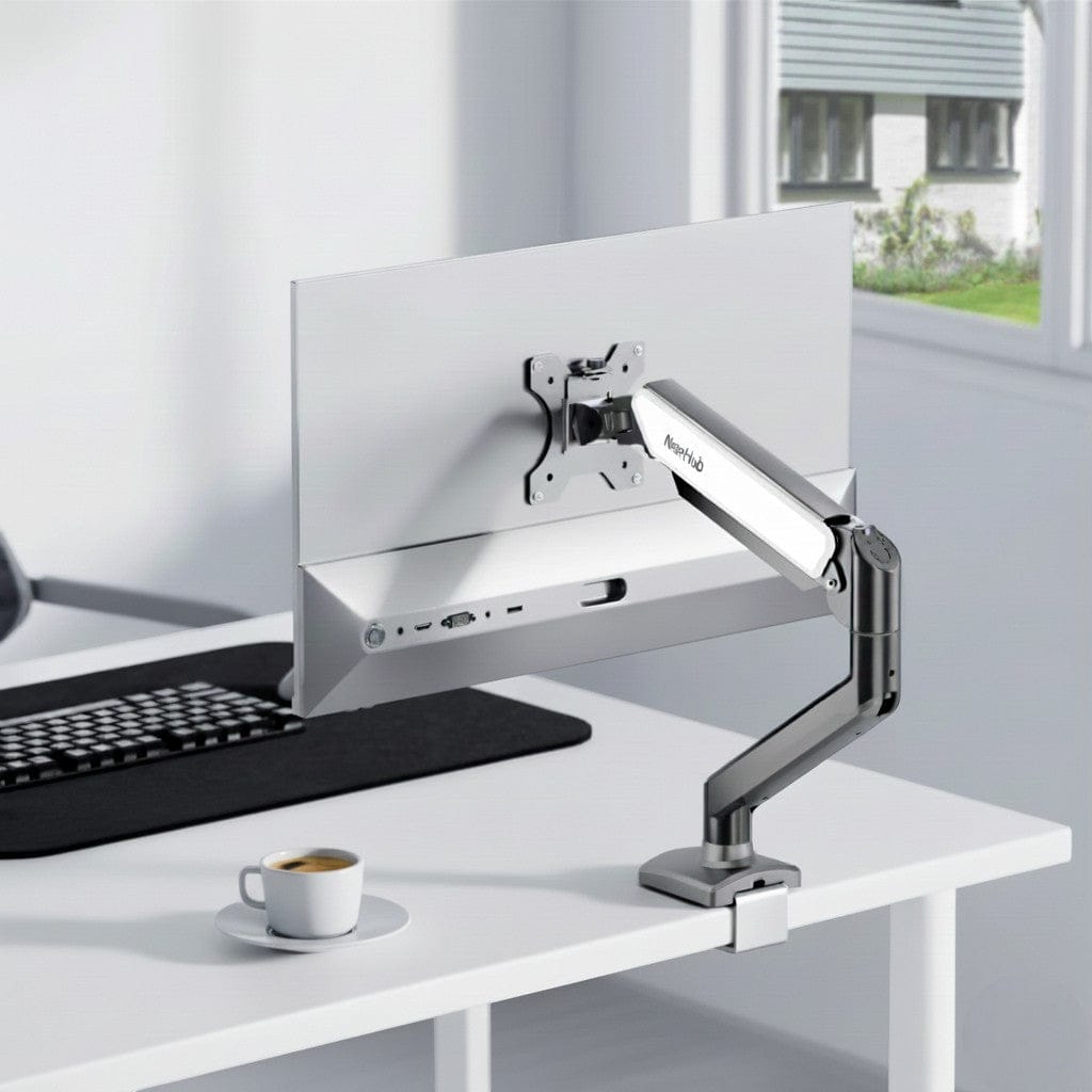 Bras Écran PC Articulé Simple 13-32 pouces - Support Bureau Ergonomique