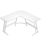 Vue d'ensemble du bureau d'angle blanc KRYON 130x130x75