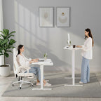 Bureau Assis Debout Électrique Réglable en Hauteur 140-160 cm avec Moteur Silencieux