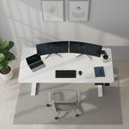 Bureau Assis Debout Électrique Réglable en Hauteur 140-160 cm avec Moteur Silencieux