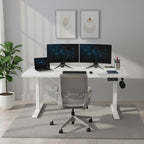 Bureau Assis Debout Électrique Réglable en Hauteur 140-160 cm avec Moteur Silencieux
