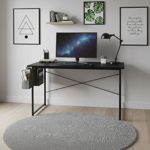 Bureau Bois MDF Compact avec Rangement - 100cm/120cm